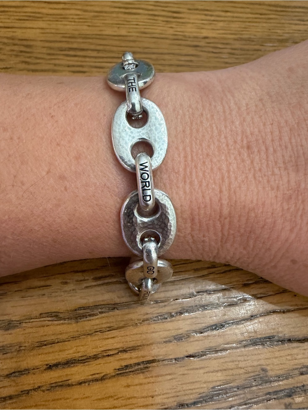 RETIRED Brighton 'Love Makes The World Go Round” Swarovski Crystal Bracelet